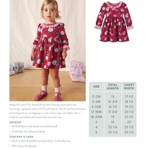 Matilda Jane Rosebud Lap Dress with Bloomers- Size 18/24m